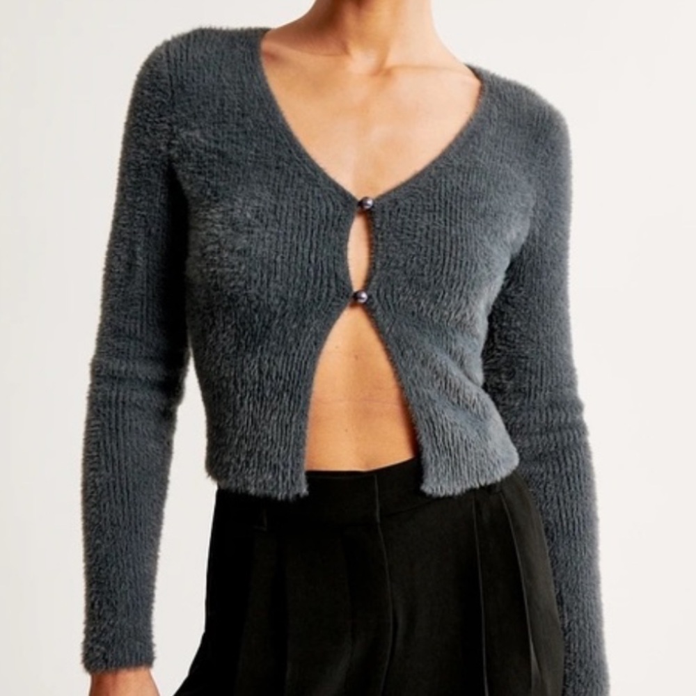 Abercrombie Grey Cardigan/Sweater NWOT